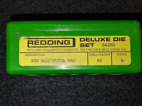 Redding Deluxe 3 Die Set 300 RUM w/LNL modified case - Picture 2 of 2