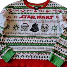 Star Wars Womens M Ugly Christmas Sweater Darth Vader Stormtrooper Fair Isle