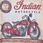 Indian Motorcycle T Shirt Mens 2XL Model 101 Indian Scout All Over Print Graphic
