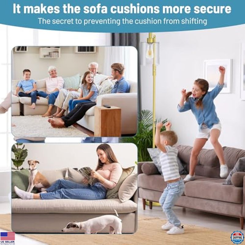 4" x 20' Heavy-Duty Self-Adhesive Hook and Loop Tape - Anti-Slip Strips for Rugs