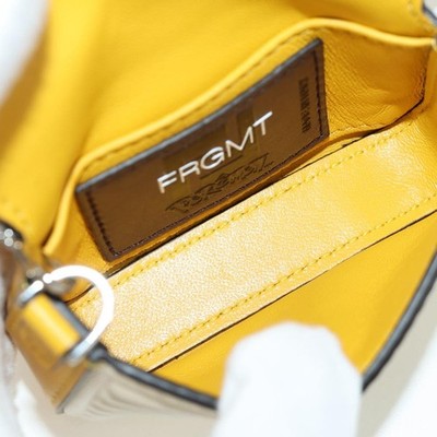 FENDI x FRGMT x POKÉMON Nano Bucket Dragon Bag Leather Yellow Auth