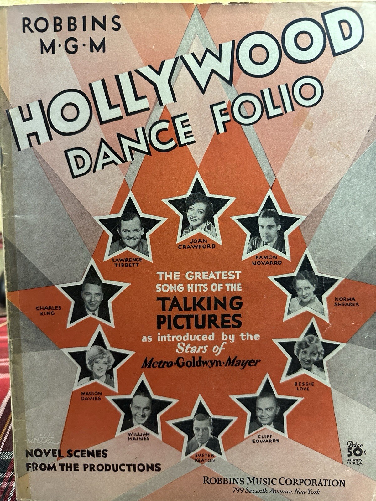 1930 Folio HOLLYWOOD DANCE FOLIO Vintage Sheet Music
