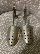 Vintage Pair of EKCO Metal Adjustable Shoe Tree Stretchers Shapers Keepers USA