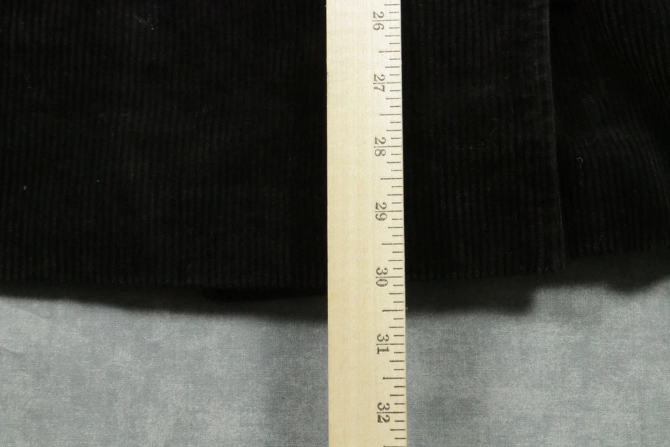 Abrigo para mujer Lauren Jeans Company Ralph Lauren grande negro pana chaquetón Foto 4 de 4