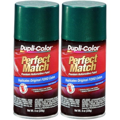 Duplicolor BFM0350 (2-Pack), Aerosol Paint for Ford SU, Metallic Amazon Green