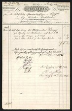 Rechnung Weinsberg 1846, Aug. Hardten Buchbinder, für Gemindepflege in Bitzfeld 