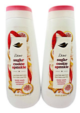 Dove Sugar Cookie Sprinkle Body Wash 20 oz x2 Limited Edition