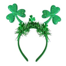 St Patricks Day Headband Women Green Shamrock Hair Bands St One Size Big Clover