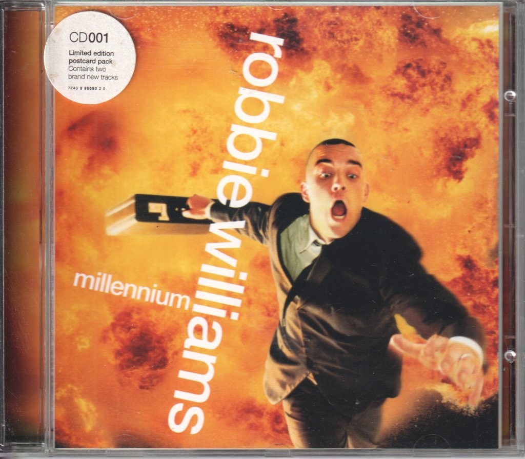 Robbie Williams Millennium CD UK Chrysalis 1998 limited edition 3 track cd
