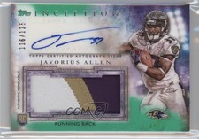 2015 Topps Inception Green 116/125 Javorius Allen #AJP-JAL Jumbo Patch Auto 0a2