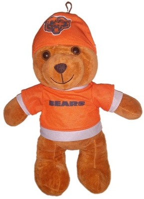 Chicago Bears NFL Football Plush Teddy Bear Plush Orange & Black Good Stuff 15''
