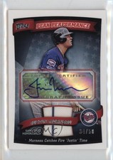 2010 Topps Peak Performance Auto Relics /50 Justin Morneau #PPAR-JM Auto 6h1