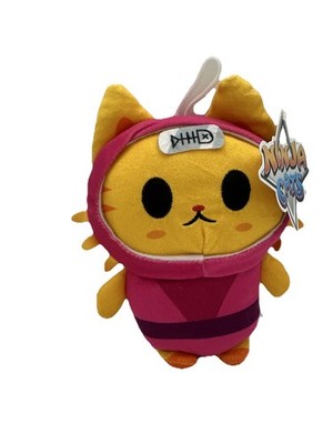 Ninja Cats Pink Plush Stuffed Animal 8 '' with Hang Tags Dangler