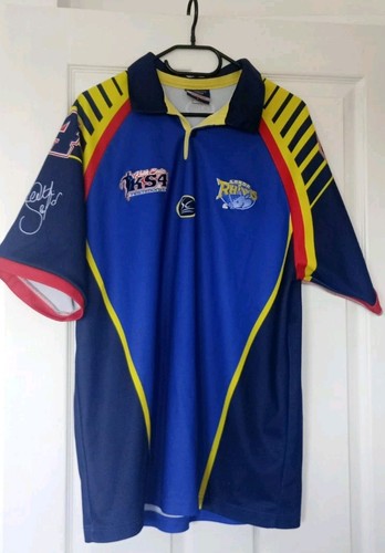 Camisa Testimonial Leeds Rhinos Keith Senior 2007 Nº4 Edición Limitada Azul Talla Grande