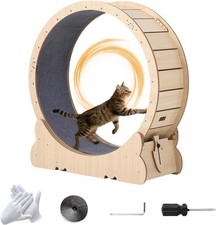 Cat Exercise Wheel for Indoor Cats,43.3" Cat Running Wheels,Cats Treadmill Wheel