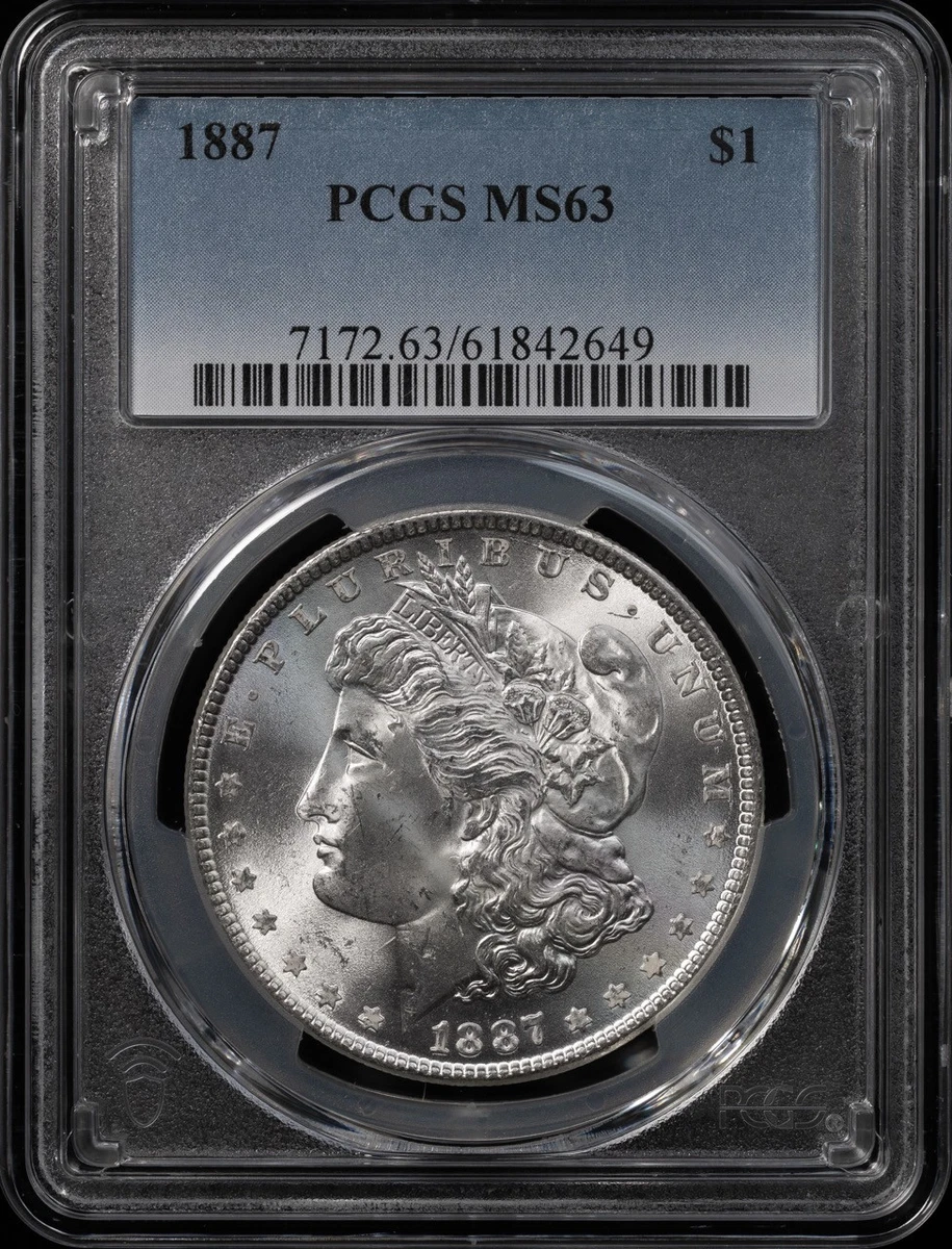 MS 63 Graded 1887 Year Morgan US Dollars (1878-1921) for sale | eBay