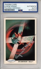1991 SPACE SHOTS GENE EUGENE KRANZ SIGNED CARD PSA DNA COA AUTOGRAPH NASA SPACE