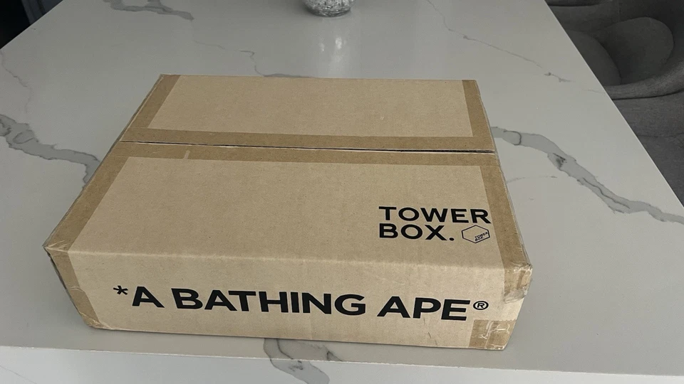 A BATHING APE X TOWER BOX PLUS "Marrón" Estuche para Zapatos Almacenamiento Bape Foto 2 de 4