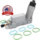 Carcasa de filtro de enfriador de aceite de motor de aluminio mejorada, plateado