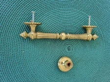 ALNO Tuscan III ornate drawer cabinet hardware brass pulls and knobs
