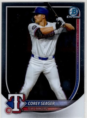 2025 Topps Bowman Chrome Baseball Corey Seager No. 45 Texas Rangers