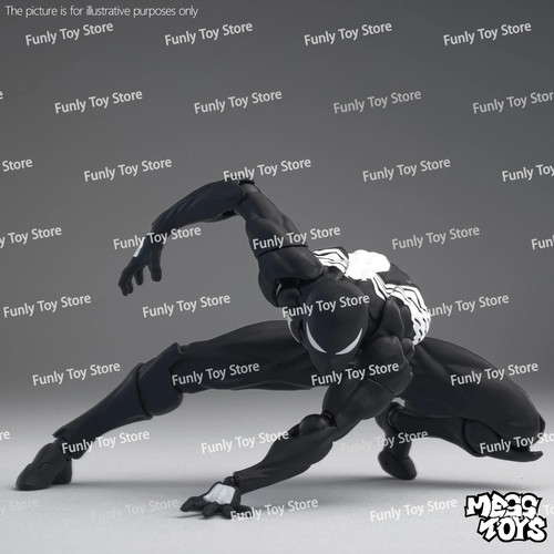 In Stock Mess Toys Spider Man Symbiote Spiderman Messtoys Black Suit Neighbor - Picture 16 of 24