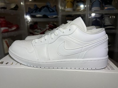 Size 11.5 - Air Jordan 1 Low Triple White W (DV0990 111) No Lid