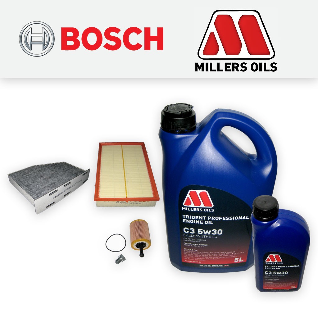 SERVICE KIT for AUDI TT (8J) 3.2 V6 QUATTRO OIL AIR CABIN FILTERS +OIL 2006-2010