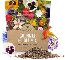Wildflower  Edible Flowers Mix - 1 Ounce Over 7,000 Open Pollinated Annual and P 173.28 per gallon