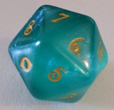 MTG Lorwyn Eclipsed Oversized D20 spindown life counter dice