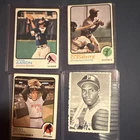 Topps 1973 Topps Baseball Card Lot (4) Hank Aaron Clemente Nolan Ryan