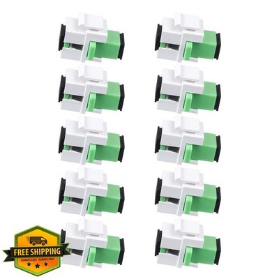fyboptwu 10pcs SC APC Fiber Optic Coupler