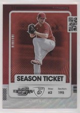 2021 Panini Contenders Season Ticket Optic Red Wave Prizm Aaron Nola #93 0f3j