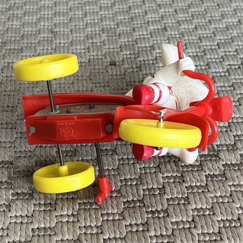 Triciclo coniglietto pasquale vintage bici avvolgibile giocattolo plastica Giappone non funzionante - Foto 8 di 8