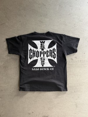 Vintage 90s West Coast Choppers Herren Langarm T-Shirt Größe Large 23x27