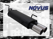 NOVUS Sportauspuff Gruppe N ESD 2x 76 mm RL-Design für Opel Vectra B Limo Carava