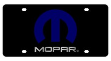 Mopar Black Carbon Steel License Plate Official Licensed Mopar Black Carbon Steel License Plate Official Licensed