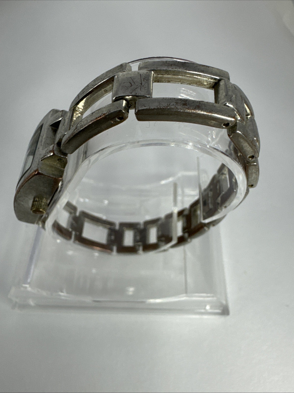 Vintage Quartz Wristwatch Rectangular Case Black … - image 5