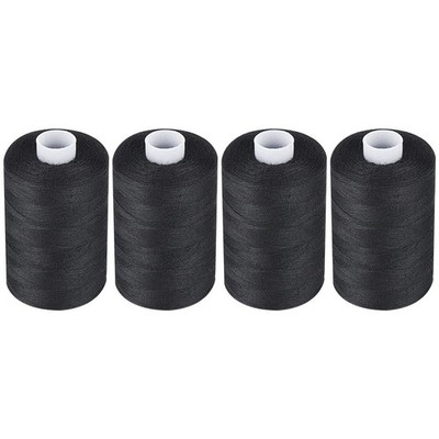 Simthread All Purpose Sewing Thread, 4 Spools Each 1000 Yards of Polyester Th...