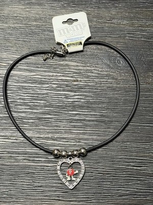 M&M 's Red Heart Necklace (Official Licensed Product) Jewelry Austrian Crystal