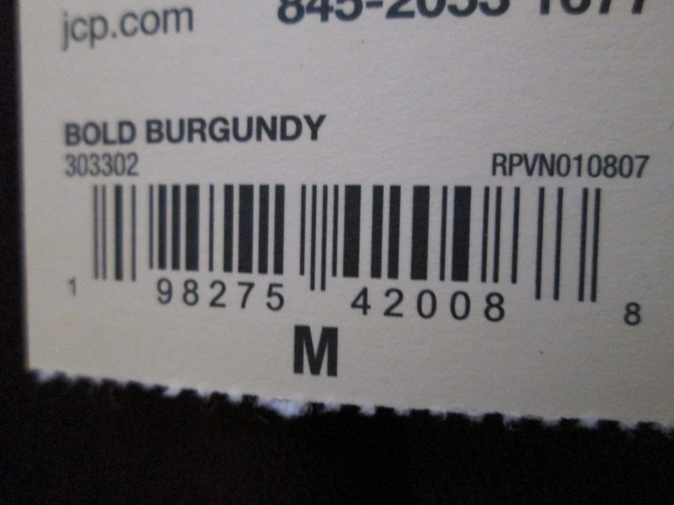 Camiseta St. John's Bay Feminina Decote V Manga 3/4 Macia - Borgonha Ousada - Tamanho M - Imagem 4 de 4