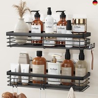 Orimade Duschablage Ohne Bohren Mit 5 Haken, Badezimmer Duschregal Ohne Bohren