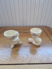 Vintage Lurpak Douglas Ceramic  Egg Cups x2 Good Condition Collectable
