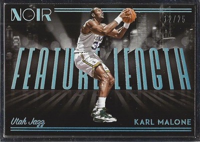 2018-19 Panini Noir #260 Karl Malone FL /25 - BSK