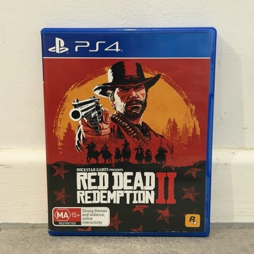 Red Dead Redemption 2 Sony PlayStation 4 PS4 Video Game + Map PAL 2 Disc Set