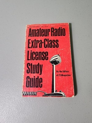 Amateur Radio Extra Class License Study Guide Book 1970 Paperback