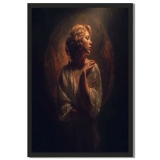 Vintage Portrait Framed Canvas Print Wall Art Home Decor
