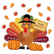 Turkey Bulletin Board Decoration Set Thanksgiving Turkey Crafts Large Brown