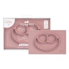 Happy Mat Blush 24 Months Plus Silicone Suction Placemat Divided Plate