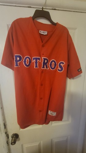 Throwback Siglo Tijuana Potros red baseball jersey